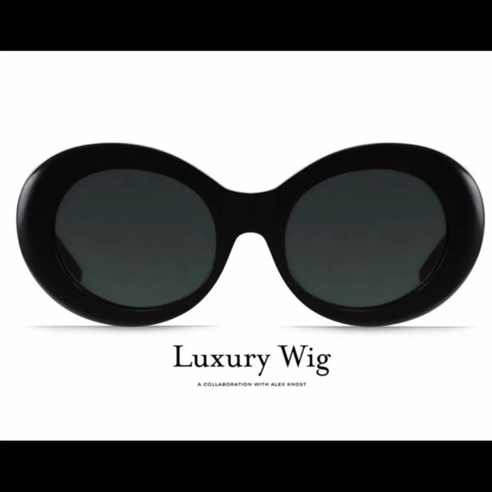 RAEN Oval Retro Sunglasses in Black